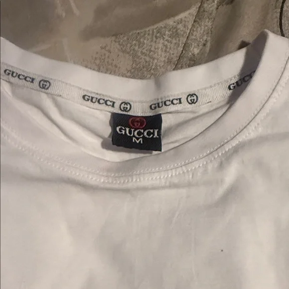 Gucci White Short Sleeve Tee - Picture 2 of 4